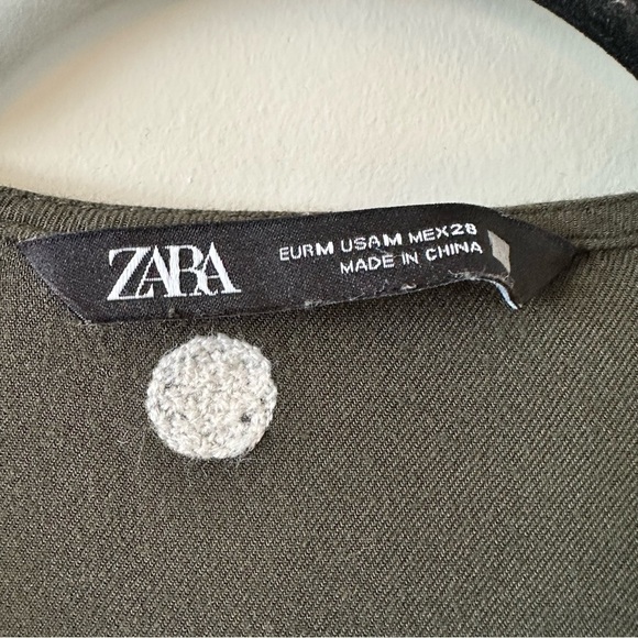 Zara Long Sleeve Polka Dot Appliqué Mini Dress (Size: Medium) - Picture 10 of 10